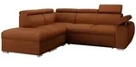 Mirjan24 Ecksofa, Bronze, Metall, 5-Sitzer, Ottomane links,L-Form, 260x230 cm,
