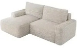 MKS Ecksofa, Creme, Textil, 3-Sitzer, L-Form,L-Form, 233x144 cm, Oeko-Tex&reg;,