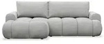 Selsey Ecksofa, Hellgrau, Kunststoff, 3-Sitzer, Ottomane links, L-Form,L-Form,