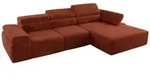 MKS Ecksofa, Orange, Kunststoff, 5-Sitzer, L-Form,L-Form, 296x174 cm,...