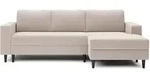 Selsey Ecksofa, Creme, Holz, L-Form, Ottomane rechts, 230x143 cm, Wohnzimmer, Sofas &