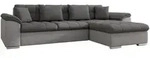 Mirjan24 Ecksofa, Greige, Textil, 5-Sitzer, Ottomane rechts,Rechteckig, 280x160...