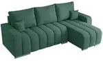 MKS Ecksofa, Gr&uuml;n, Textil, 3-Sitzer, L-Form,L-Form, 245x147 cm, Oeko-Tex&reg;,