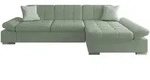 Mirjan24 Ecksofa, Hellgr&uuml;n, Textil, 5-Sitzer, rechts montierbar,L-Form,...