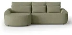 Beautysofa Eckschlafsofa, Hellgr&uuml;n, Kunststoff, L-Form,L-Form, 266x170 cm,