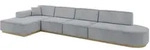 Altdecor Ecksofa, Titan, Textil, 5-Sitzer, L-Form, 412x165 cm, Wohnzimmer,...