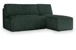 Masseno Ecksofa, Gr&uuml;n, Kunststoff, 3-Sitzer, L-Form,L-Form, 200x140 cm, Wohnzimmer,