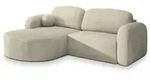 Masseno Ecksofa, Creme, Holz, 4-Sitzer, L-Form,L-Form, 263x174 cm, Wohnzimmer,...