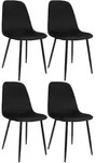CLP Esszimmerstuhl, Schwarz, Metall, 45x88x54 cm, Esszimmer, St&uuml;hle,