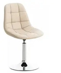 CLP Drehstuhl, Creme, Metall, 48x84x52 cm, Esszimmer, Barm&ouml;bel, Barhocker