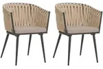 MCW Esszimmerstuhl, Wei&szlig;, Braun, Textil, 61x82x57 cm, Esszimmer, St&uuml;hle,
