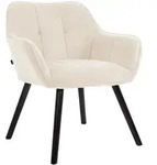 CLP Armlehnenstuhl, Creme, Holz, 65x82x64 cm, Esszimmer, St&uuml;hle,...