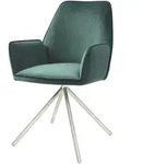 MCW Esszimmerstuhl, Gr&uuml;n, Silber, Textil, 60x86x60 cm, Esszimmer, St&uuml;hle,