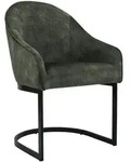 CLP Esszimmerstuhl, Dunkelgr&uuml;n, Metall, 60x87x59 cm, Esszimmer, St&uuml;hle,