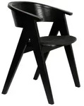 Zuiver Esszimmerstuhl, Schwarz, Holz, 59x79x54 cm, Esszimmer, St&uuml;hle,