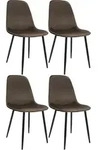 CLP Esszimmerstuhl, Braun, Metall, 45x88x54 cm, Esszimmer, St&uuml;hle,...