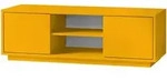 Aileenstore Tv-Lowboard, Orange, Holzwerkstoff, Nachbildung, einzeln
