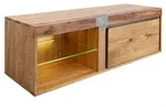 Massivmoebel24 Tv-Board, Natur, Holz, Echtholz,Wildeiche, 1 F&auml;cher, Rechteckig,