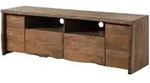 Massivmoebel24 Tv-Board, Braun, Holz, Echtholz,Mangoholz, 2 F&auml;cher, 2...