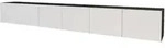 Altdecor Lowboard, Schwarz, Holzwerkstoff, Rechteckig, 300x40x40 cm, Wohnzimmer,