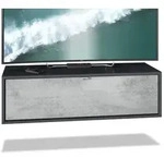 Vladon Lowboard, Hellgrau, Holzwerkstoff, 100x29x37 cm, Wohnzimmer, Wohnw&auml;nde,