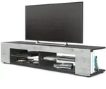 Vladon Lowboard, Hellgrau, Holzwerkstoff, 134.5x30.5x38.5 cm, Wohnzimmer,...