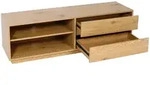 MCW Tv-Rack, Eiche, Holzwerkstoff, 140x42x40 cm, Wohnzimmer, Wohnw&auml;nde,...