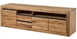 Massivmoebel24 Tv-Board, Natur, Holz, Echtholz,Wildeiche, 1 F&auml;cher, 2...