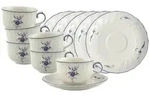Villeroy & Boch Teetassen, Wei&szlig;, Blau, Keramik, Rund, Kaffee & Tee, Tassen,