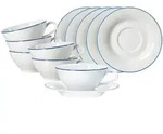 Ritzenhoff Breker Teetassen, Blau, Keramik, Rund, Kaffee & Tee, Tassen, Teetassen