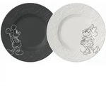 Villeroy & Boch Fr&uuml;hst&uuml;ckstellerset Manufacture Rock Mickey, Schwarz, Wei&szlig;,