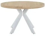 Vente-Unique Esstisch, Wei&szlig;, Holz, Uni, 4-Sitzer, Oval, 170x76x120 cm,...