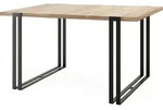WFL Group Esstisch, Sonoma Eiche, Metall, 10-Sitzer, Rechteckig,Rechteckig,...