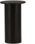 Livetastic Beistelltisch, Schwarz, Holzwerkstoff, rund, 40x65x40 cm, Wohnzimmer,