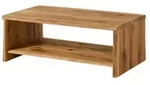 Massivmoebel24 Couchtisch, Braun, Holz, Echtholz,Wildeiche, 70x45x120 cm, Wohnzimmer,