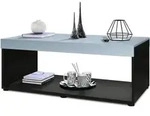 Vladon Couchtisch, Pastellblau, Holzwerkstoff, 104x40.5x58 cm, Wohnzimmer,