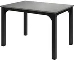 Mirjan24 Esstisch, Schwarz, Grau, Metall, Rechteckig,Rechteckig, 120x76x80 cm,