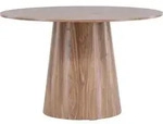 Livetastic Esstisch, Beige, Holzwerkstoff, furniert, rund, konisch, 120x75x120...