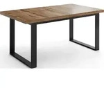 WFL Group Esstisch, Eiche Wotan, Metall, 8-Sitzer, Rechteckig,Rechteckig,...