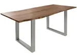 Massivmoebel24 Baumtisch, Natur, Holz, Echtholz,Akazie, 4-Sitzer, 90x76x120 cm,
