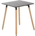 CLP Konsolentisch, Schwarz, Holz, 60x70x60 cm, Wohnzimmer, Wohnzimmertische,