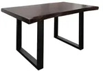 Massivmoebel24 Baumtisch, Braun, Holz, Echtholz,Akazie, 6-Sitzer, 90x77x140 cm,