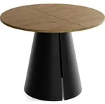WFL Group Esstisch, Alteiche, Metall, 8-Sitzer, Rund,Rund, 176x76x100 cm,...