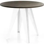 WFL Group Esstisch, Dunkelgrau, Metall, 6-Sitzer, Rund,Rund, 130x76x90 cm,...