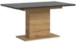 Inn.Furn Esstisch, Grau, Eiche Artisan, Holzwerkstoff, Nachbildung,Eiche, Uni,...