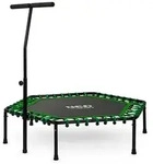 Fitness-Trampolin, Gr&uuml;n, Metall, 127x127 cm, Outdoor Spielzeug