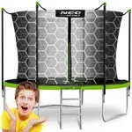 Gartentrampolin, Gr&uuml;n, Metall, 252x252 cm, Outdoor Spielzeug