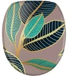 Sanilo WC, Pink, Holzwerkstoff, Oval, 38x6x47 cm, Badezimmer, WC Ausstattung, WC