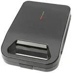Bomann Sandwichtoaster, Schwarzchrom, Metall, 24.5x11.0x34.5 cm, Aufw&auml;rm- und