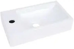 vidaXL Waschbecken, Wei&szlig;, Kunststoff, Rechteckig, 40x9x22 cm, Badezimmer,